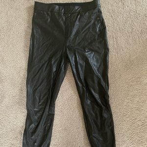 SPANX faux leather pants Size large